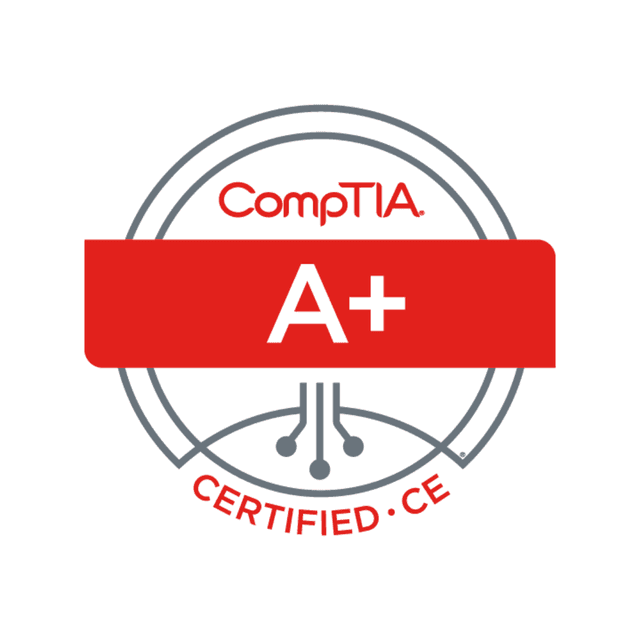 CompTIA A+ certification badge